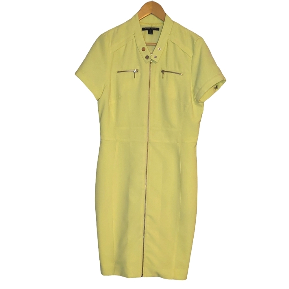 Sandra Angelazzi Yellow Shift Dress size 40